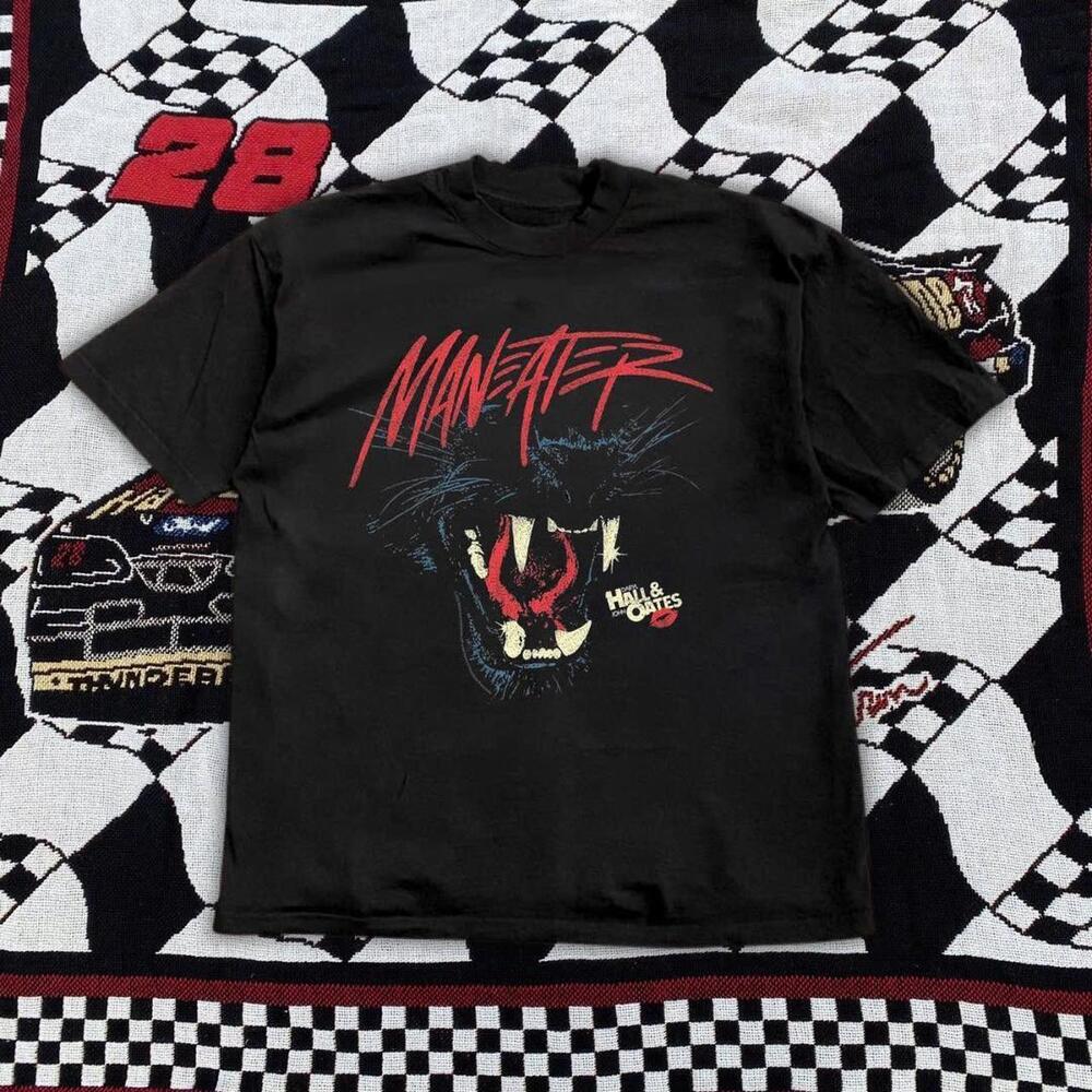 1990S Black & Red Hells Angels Biker Tee
